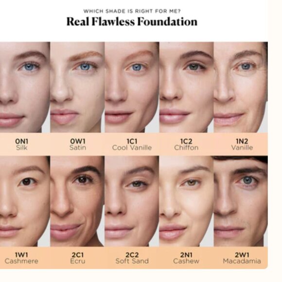 Laura Mercier Real Flawless Foundation* ~ 1C1 COOL VANILLE (Ivory Creme) 1oz NIB - Picture 7 of 12